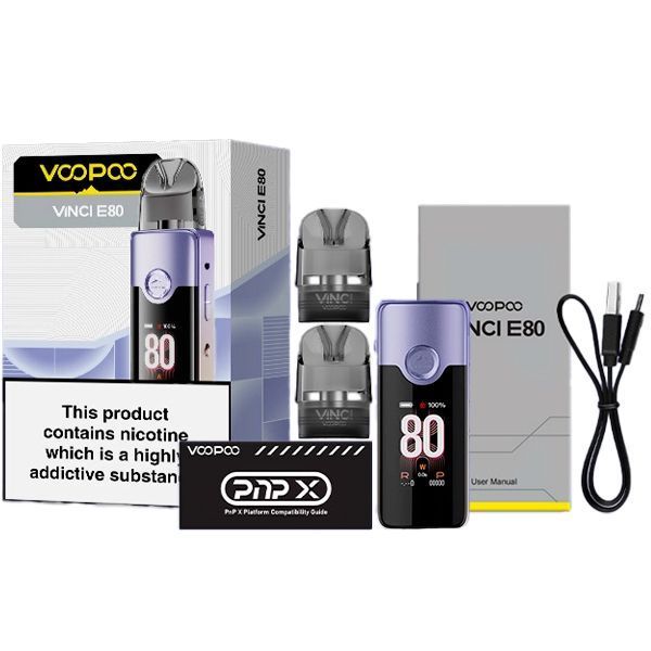 Стартовый набор VooPoo Vinci E80 - Metal Gray (Original) 22136 фото