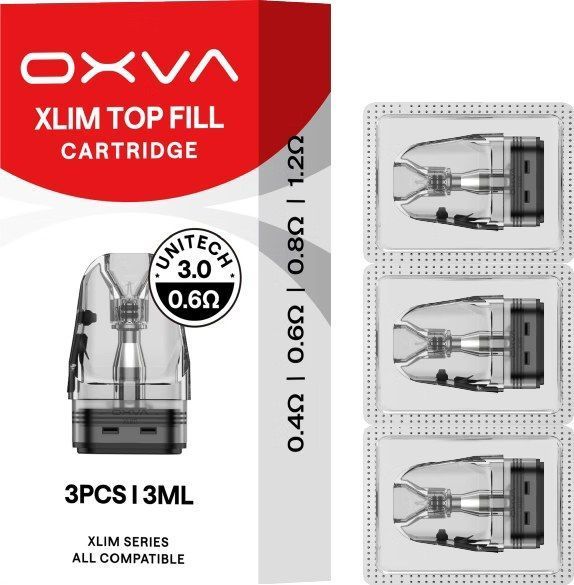 Сменный картридж OXVA Xlim Unitech 3.0 Cartridge 3ml 0.6 Ом (3 шт) OXVA-XLIM-UNITECH3-06-3ML фото